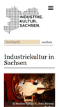 Mobile Screenshot of industriekultur-in-sachsen.de